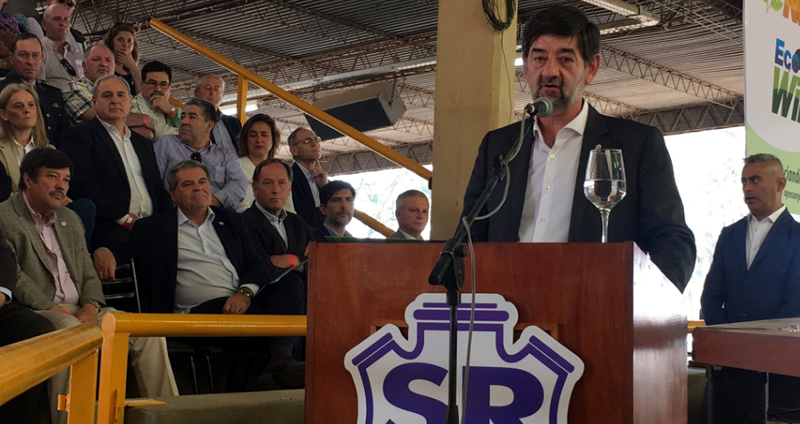 Luis Magliano en el acto de apertura