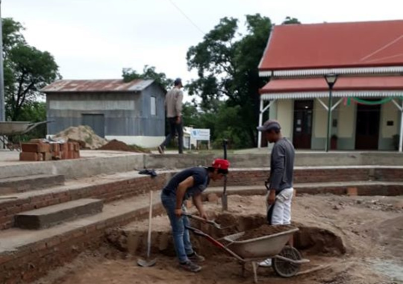 Construcción de Teatrino en Cañada de Luque