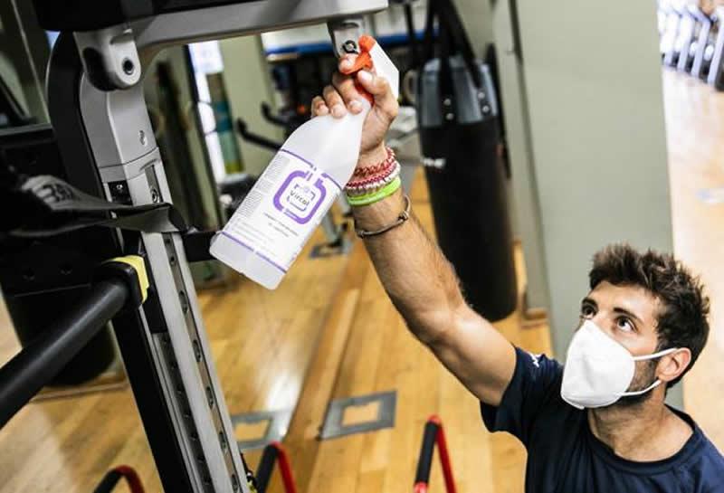 Gimnasio en cuarentena