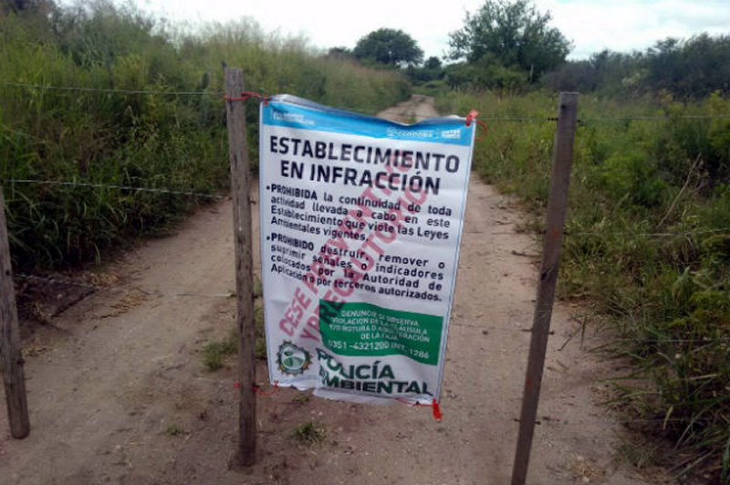 Extracción de áridos ilegal