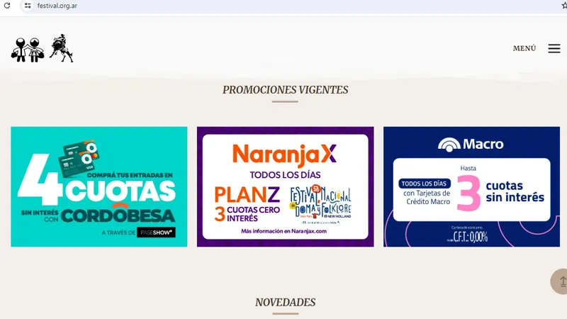Entradas al Festival con Tarjetas