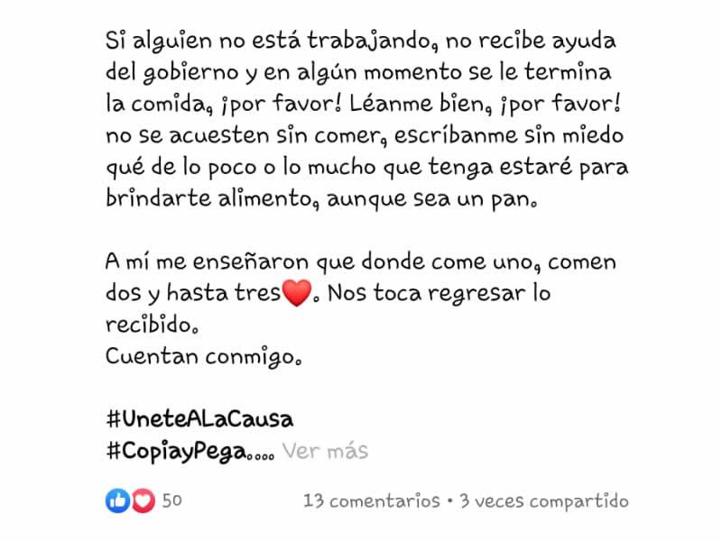 Mensaje solidario 1