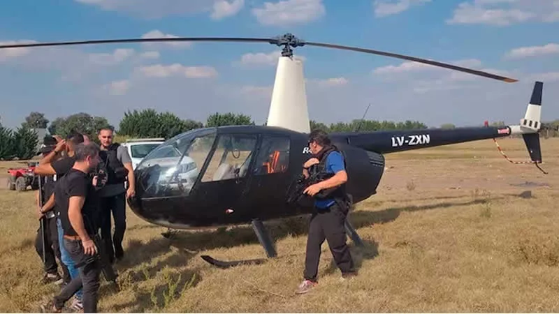 Helicóptero gemelo al de Mario Baldo