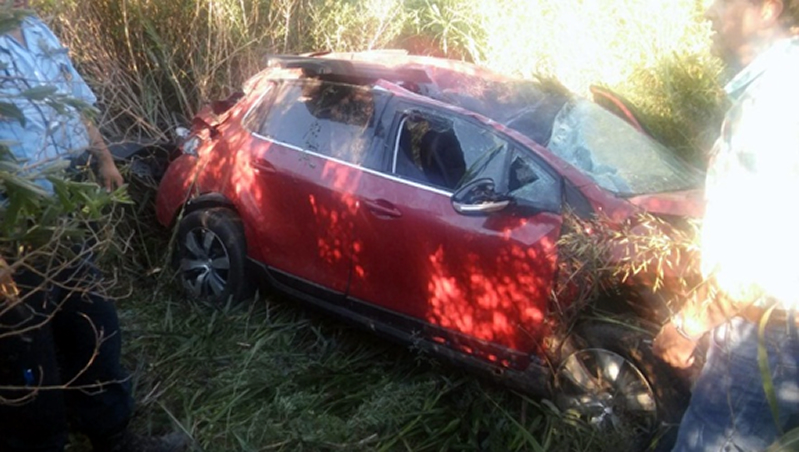 Vuelco Peugeot 208