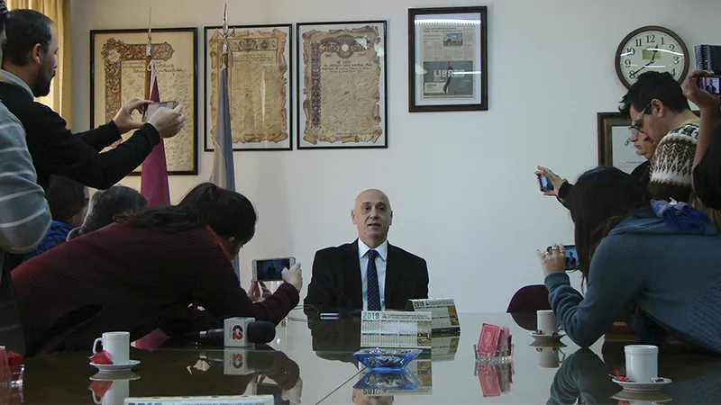 Chalub ante los medios