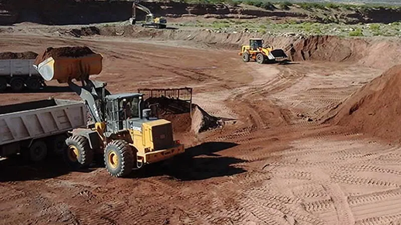 Estracción de tierra para ladrillos