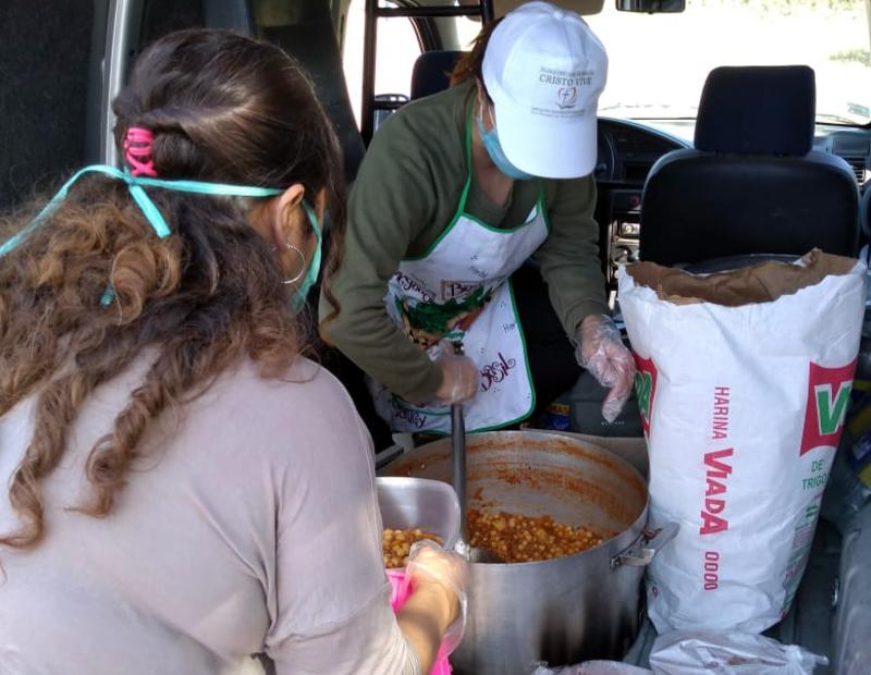 Comida dada por iglesias