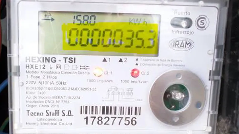 Medidor de consumo eléctrico